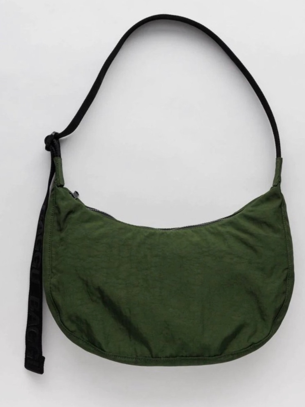 Baggu Medium Nylon Crescent Bag in Bay Laurel